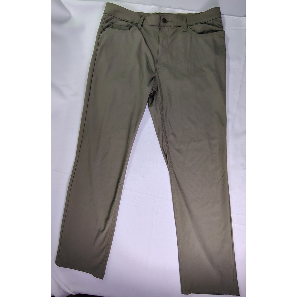 Levi's 511 Slim Tech Pants Men 36x32 Olive Green Engineered For Movement